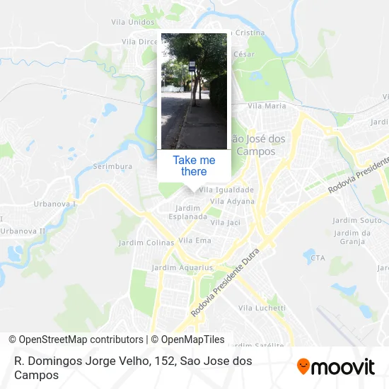 R. Domingos Jorge Velho, 152 map