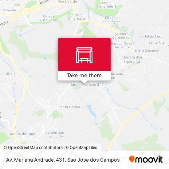 Mapa Av. Mariana Andrade, 431