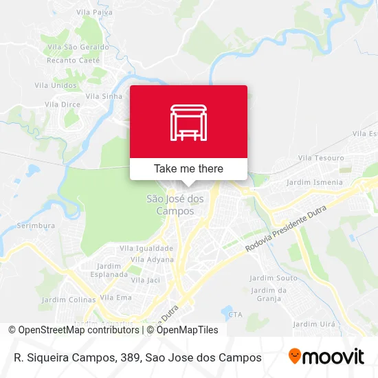 R. Siqueira Campos, 389 map