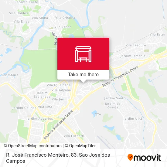 R. José Francisco Monteiro, 83 map