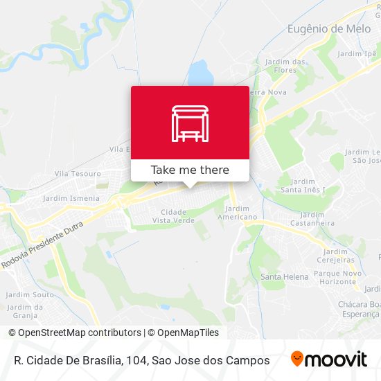 R. Cidade De Brasília, 104 map