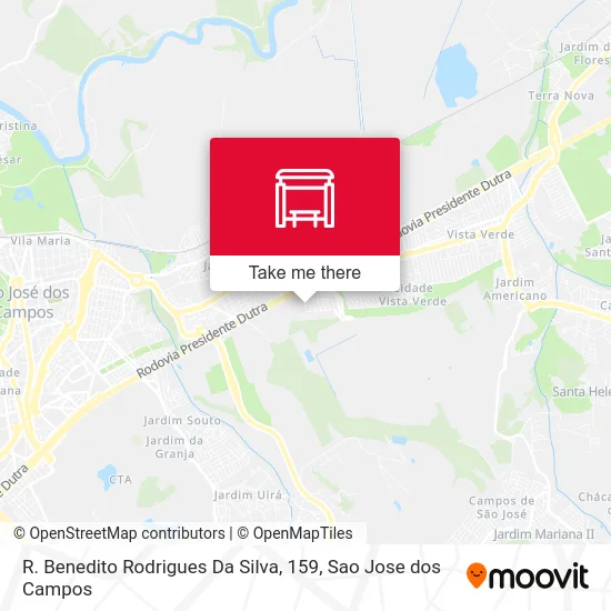 R. Benedito Rodrigues Da Silva, 159 map