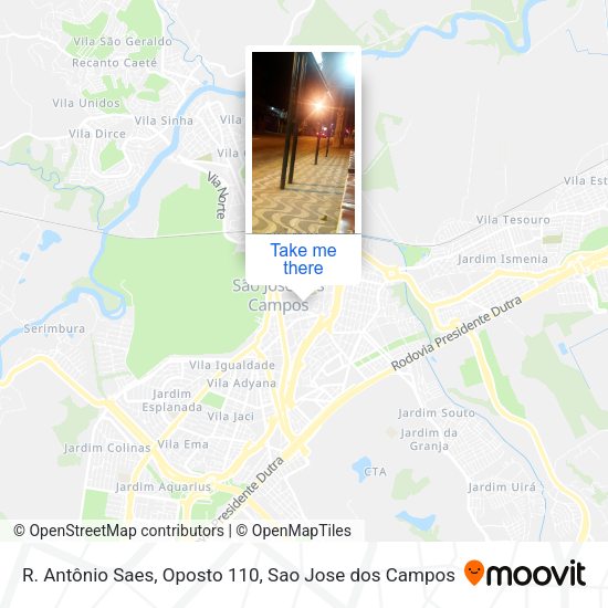 R. Antônio Saes, Oposto 110 map