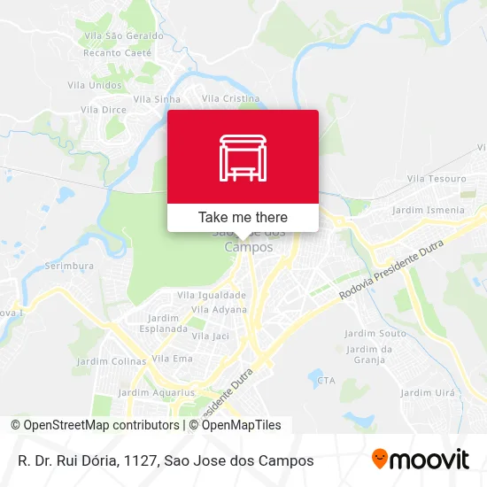 R. Dr. Rui Dória, 1127 map