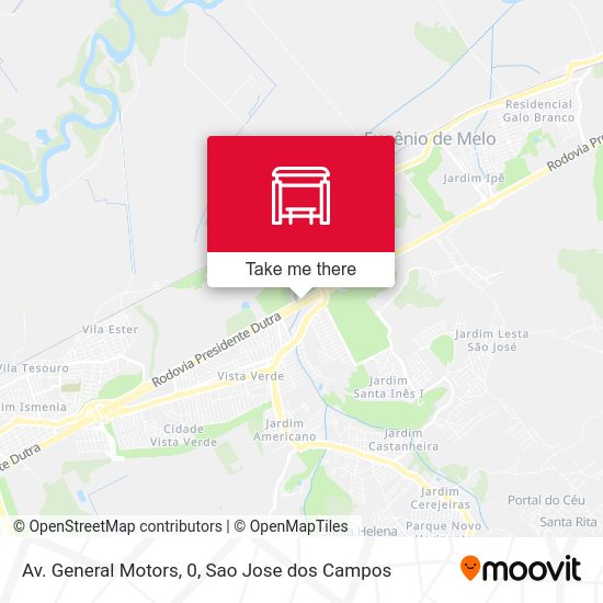 Av. General Motors, 0 map