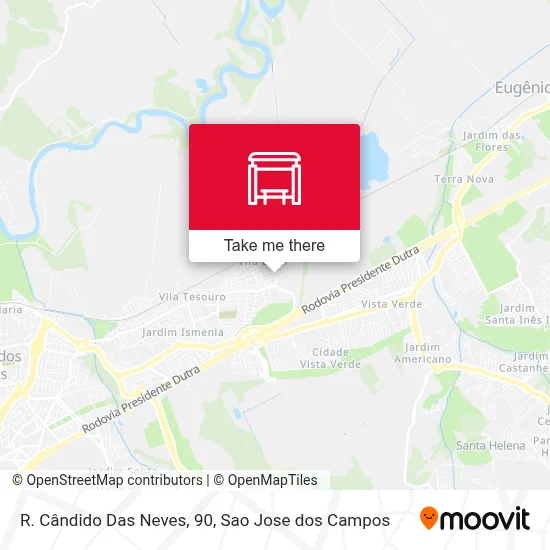 R. Cândido Das Neves, 90 map