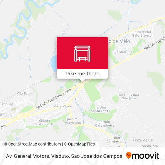 Av. General Motors, Viaduto map