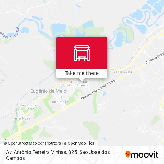 Av. Antônio Ferreira Vinhas, 325 map
