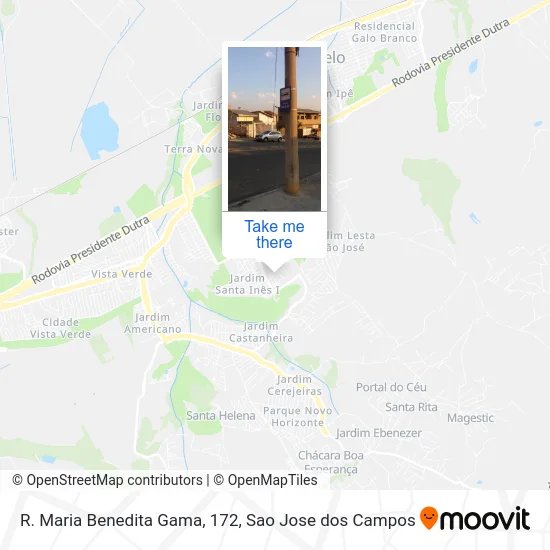 R. Maria Benedita Gama, 172 map