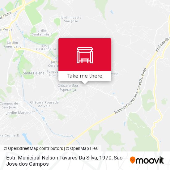 Estr. Municipal Nelson Tavares Da Silva, 1970 map