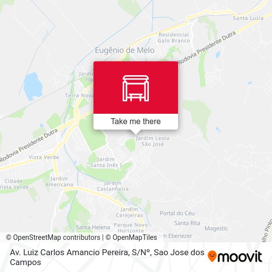 Av. Luiz Carlos Amancio Pereira, S / Nº map