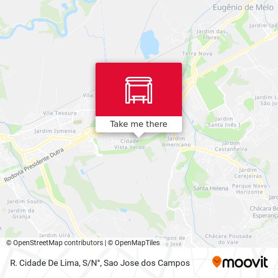 R. Cidade De Lima, S/N° map