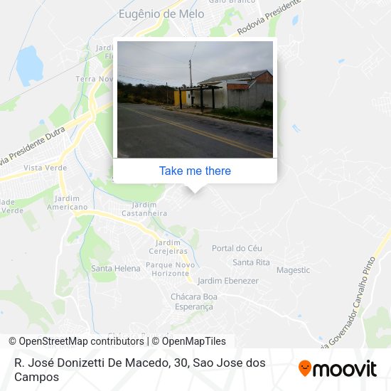 R. José Donizetti De Macedo, 30 map