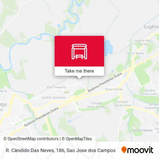 R. Cândido Das Neves, 186 map