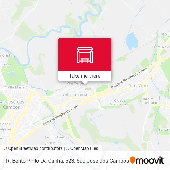 R. Bento Pinto Da Cunha, 523 map