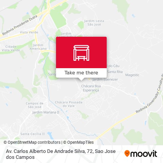 Av. Carlos Alberto De Andrade Silva, 72 map