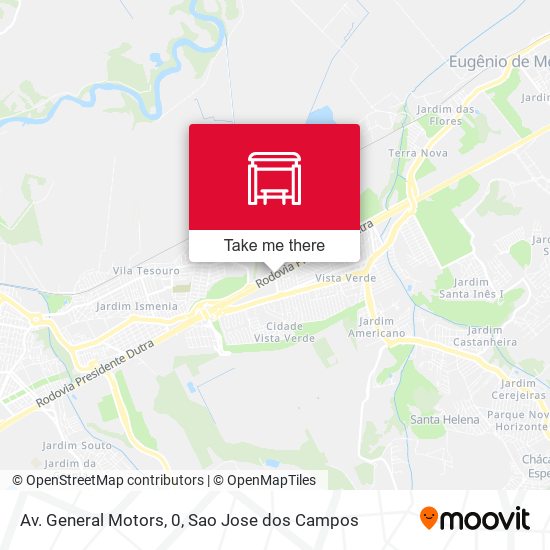 Av. General Motors, 0 map