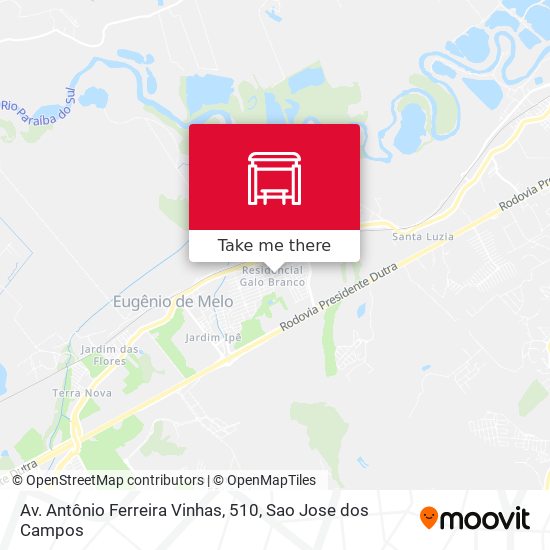 Av. Antônio Ferreira Vinhas, 510 map