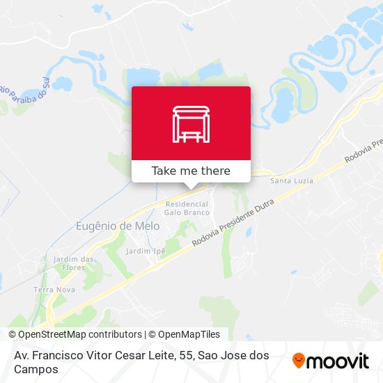 Av. Francisco Vitor Cesar Leite, 55 map