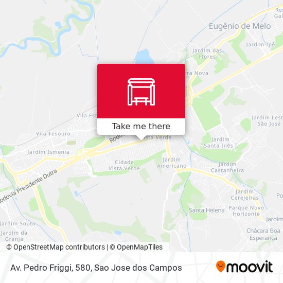 Mapa Av. Pedro Friggi, 580