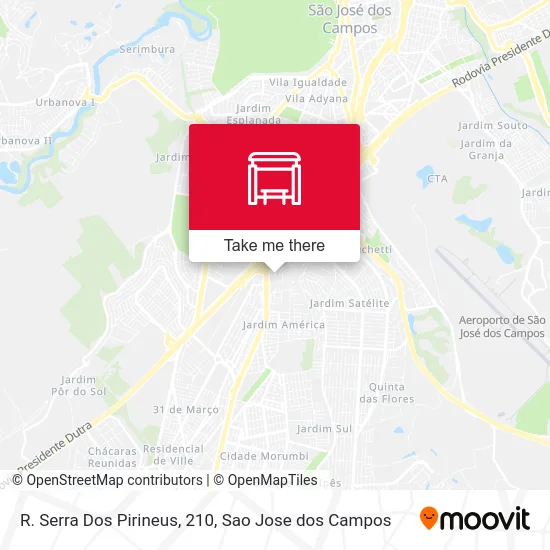 R. Serra Dos Pirineus, 210 map