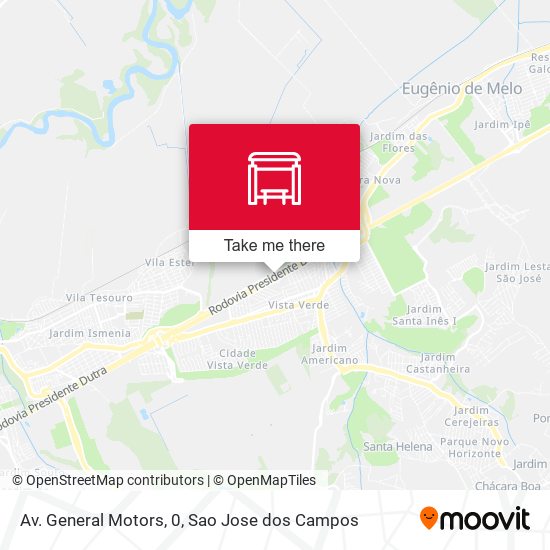 Av. General Motors, 0 map