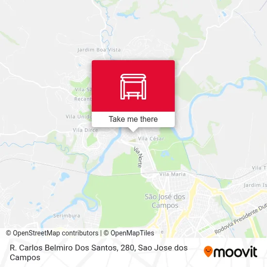 R. Carlos Belmiro Dos Santos, 280 map