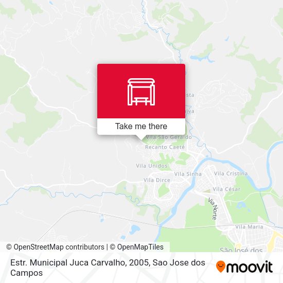 Estr. Municipal Juca Carvalho, 2005 map