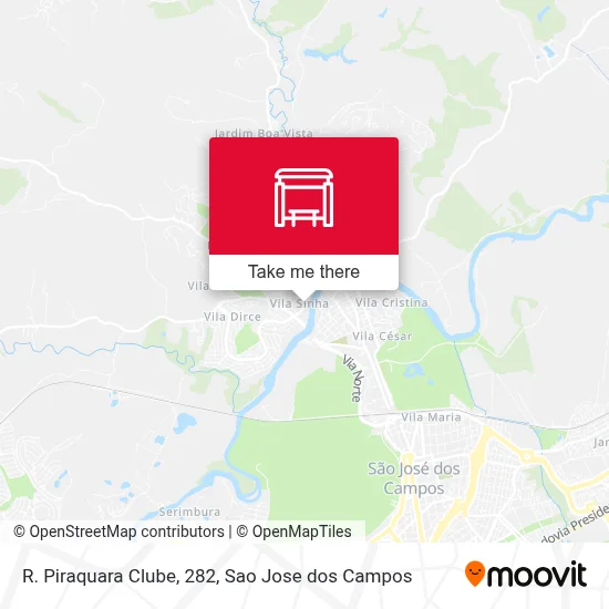 R. Piraquara Clube, 282 map