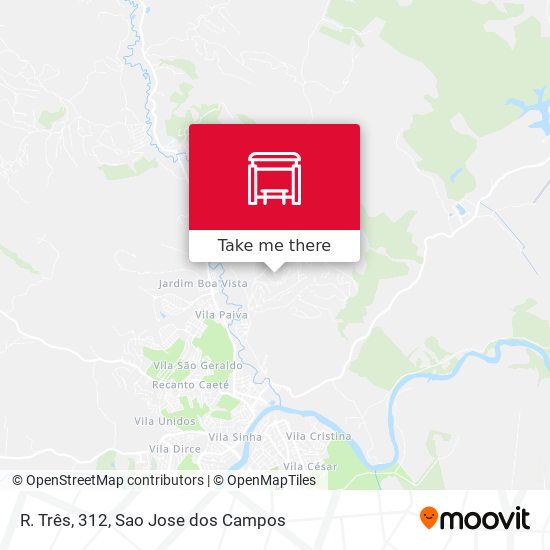R. Três, 312 map