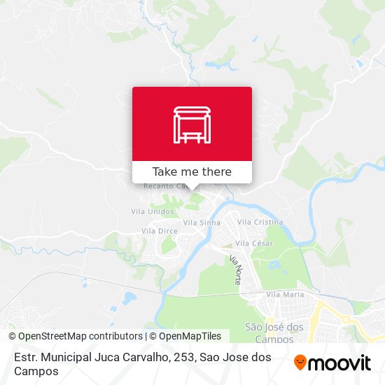 Mapa Estr. Municipal Juca Carvalho, 253