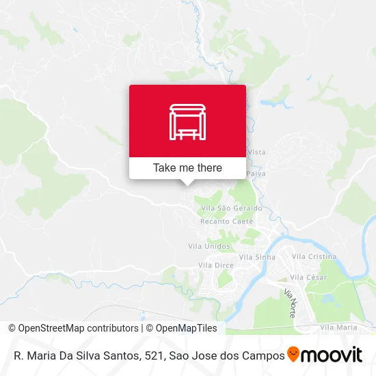 R. Maria Da Silva Santos, 521 map