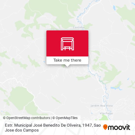 Estr. Municipal José Benedito De Oliveira, 1947 map