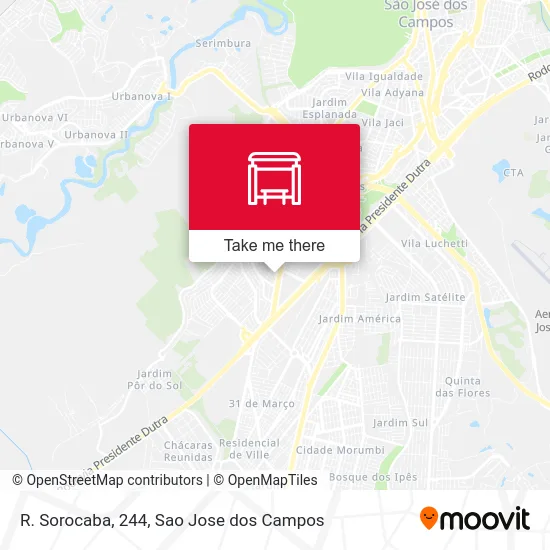 R. Sorocaba, 244 map