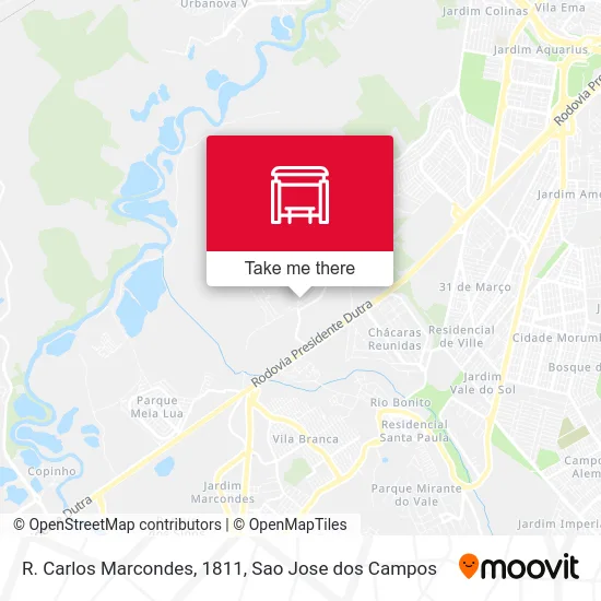 R. Carlos Marcondes, 1811 map