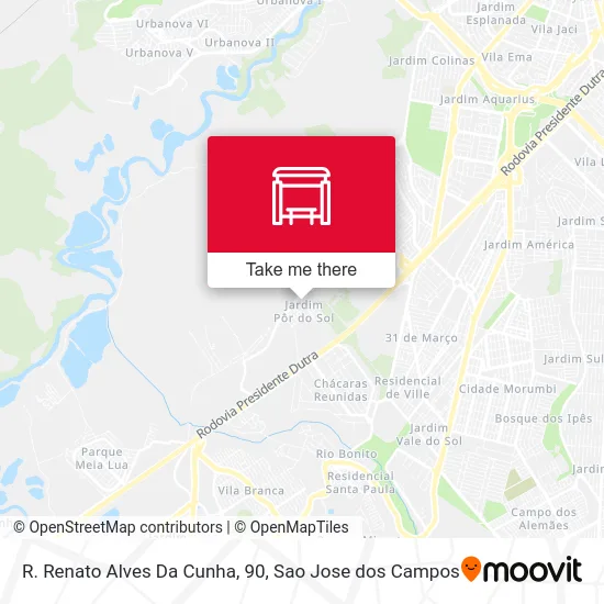 R. Renato Alves Da Cunha, 90 map