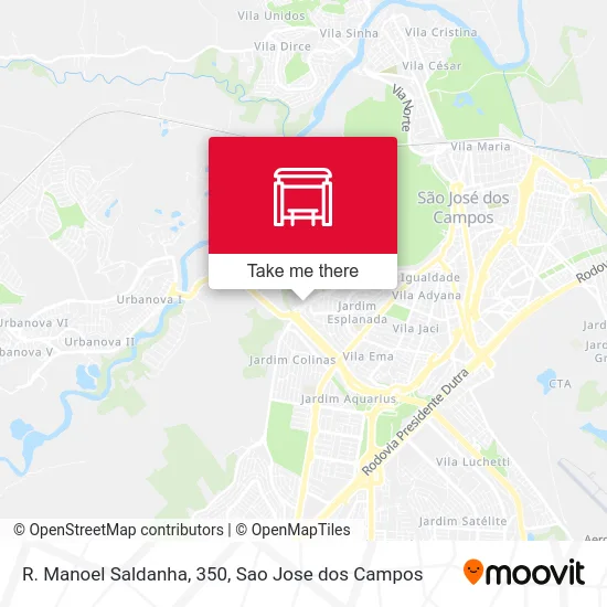 R. Manoel Saldanha, 350 map