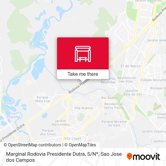 Marginal Rodovia Presidente Dutra, S / Nº map