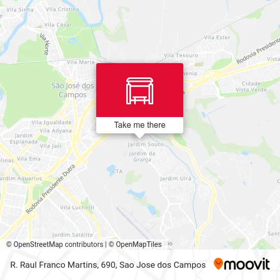 R. Raul Franco Martins, 690 map