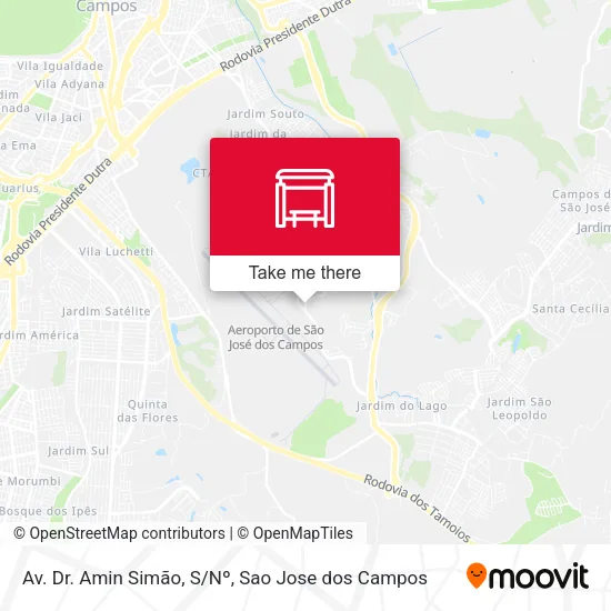 Av. Dr. Amin Simão, S/Nº map
