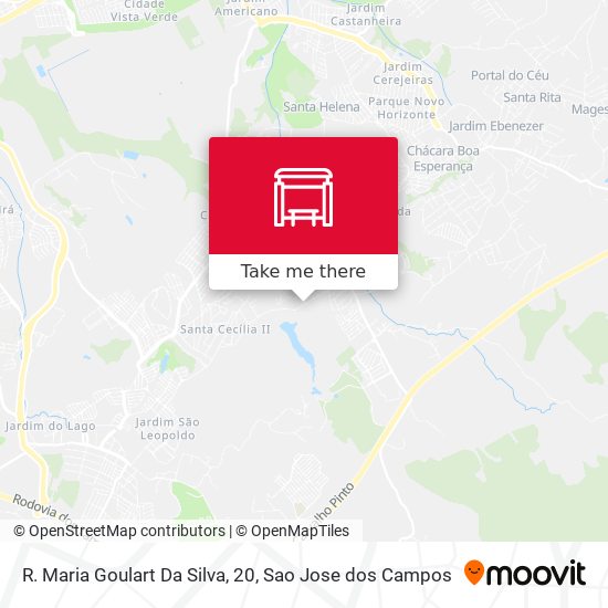 R. Maria Goulart Da Silva, 20 map