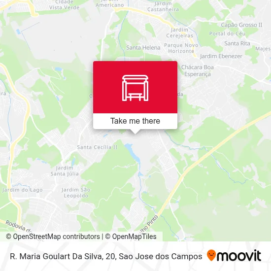R. Maria Goulart Da Silva, 20 map