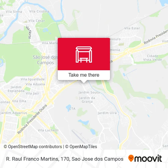 R. Raul Franco Martins, 170 map