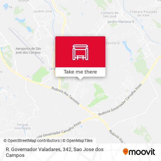 Mapa R. Governador Valadares, 342