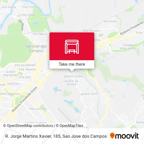 R. Jorge Martins Xavier, 185 map