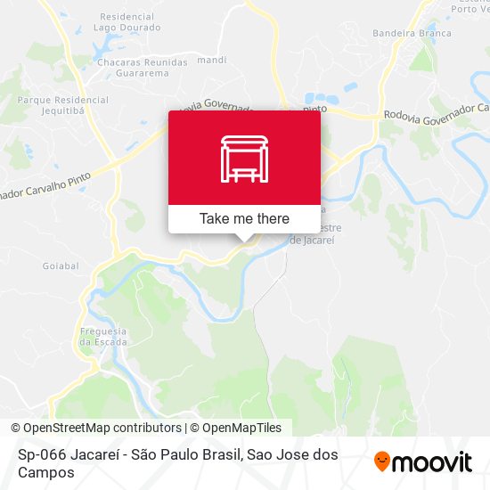 Sp-066 Jacareí - São Paulo Brasil map