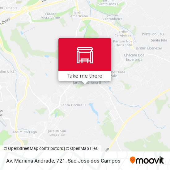 Mapa Av. Mariana Andrade, 721