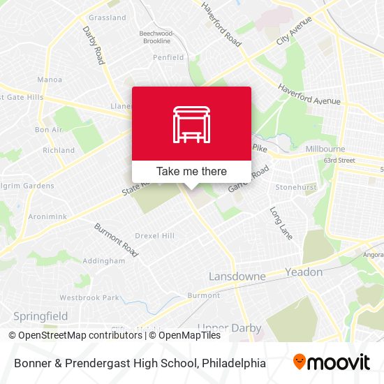 Bonner & Prendergast High School map