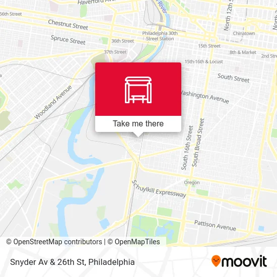 Snyder Av & 26th St map