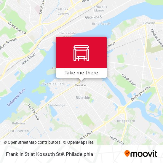 Franklin St at Kossuth St# map